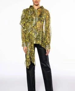 LE CHIC COATED PAPERBAG WAIST STRAIGHT LEG PANT -FINESSE-shop le chic coated paperbag waist straight leg pant black 9 9