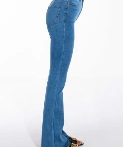 LENA SUPER HIGH RISE FLARE DENIM PANTS -FINESSE-shop lena super high rise flare denim pants medium blue denim 4 4