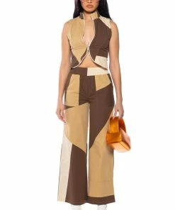 LEXI WIDE LEG JOGGER -FINESSE-shop lexi wide leg jogger brown multi 3 3