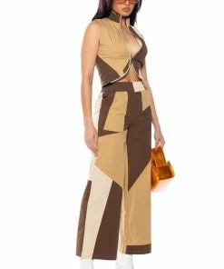 LEXI WIDE LEG JOGGER -FINESSE-shop lexi wide leg jogger brown multi 4 4