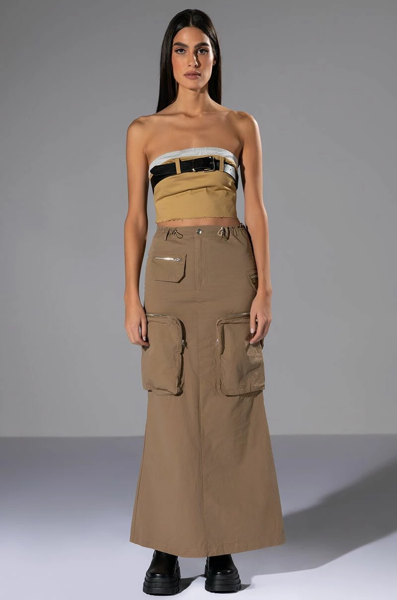 LIMITED VIBE CARGO MAXI SKIRT 3 LIMITED VIBE CARGO MAXI SKIRT - Image 3