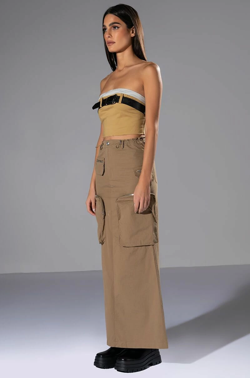 LIMITED VIBE CARGO MAXI SKIRT 4 LIMITED VIBE CARGO MAXI SKIRT - Image 4