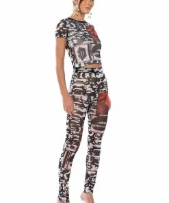 LIPS ARE SEALED MESH LEGGING -FINESSE-shop lips are sealed mesh legging multi 3 3