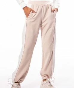 LISTEN UP COLOR BLOCK WIDE LEG SWEATPANT