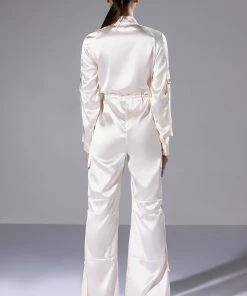 LISTEN UP UTILITY JUMPSUIT -FINESSE-shop listen up utility jumpsuit champagne 6 6