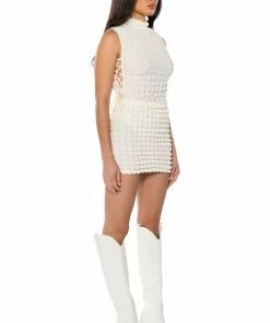 LITTLE MISS ATTITUDE TEXTURED MINI SKIRT