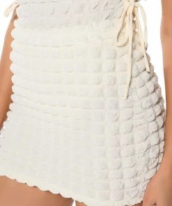 LITTLE MISS ATTITUDE TEXTURED MINI SKIRT -FINESSE-shop little miss attitude textured mini skirt ivory 9 9