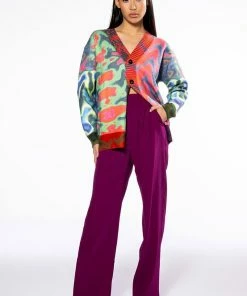 LOGAN WIDE LEG TROUSER -FINESSE-shop logan wide leg trouser dark purple 3 3