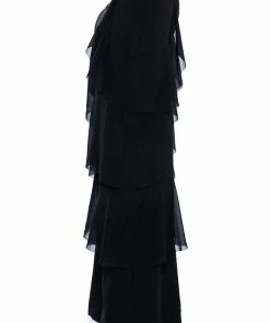 LOREN RUFFLE DETAILED PANTS -FINESSE-shop loren ruffle detailed pants black 6 6