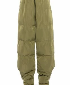 LORENA WIDE LEG PUFFER PANT -FINESSE-shop lorena wide leg puffer pant olive 5 5