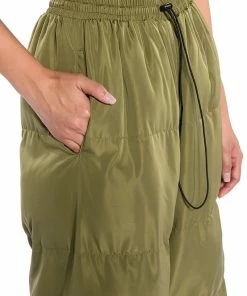 LORENA WIDE LEG PUFFER PANT -FINESSE-shop lorena wide leg puffer pant olive 8 8