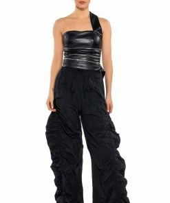 LOTTI RUCHED JOGGER -FINESSE-shop lotti ruched jogger black 3 3