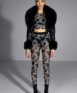 LOVE ON LOCKDOWN MESH LEGGING -FINESSE-shop love on lockdown mesh legging black silver 3 3