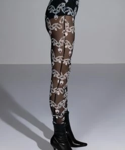 LOVE ON LOCKDOWN MESH LEGGING -FINESSE-shop love on lockdown mesh legging black silver 5 5