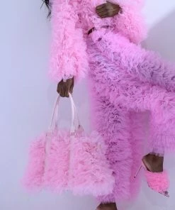 LOVE YOU LOU LOU TULLE JACKET IN PINK -FINESSE-shop love you lou lou tulle jacket in pink pink 4 4