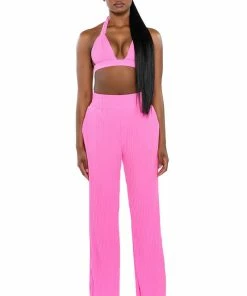LUCY HIGH RISE WIDE LEG PANT -FINESSE-shop lucy high rise wide leg pant pink 3 3