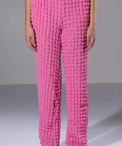 LUCY TEXTURED WIDE LEG PANT