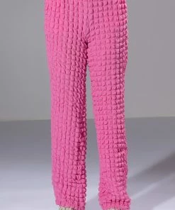 LUCY TEXTURED WIDE LEG PANT -FINESSE-shop lucy textured wide leg pant pink 5 5