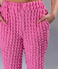 LUCY TEXTURED WIDE LEG PANT -FINESSE-shop lucy textured wide leg pant pink 8 8