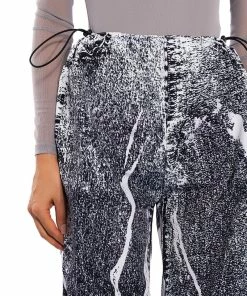 MACY FAUX DENIM LOOK PARACHUTE PANT -FINESSE-shop macy faux denim look parachute pant black 12 12