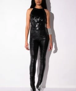 MADDIE RUCHED FAUX LEATHER MATTE LEGGING 12 MADDIE RUCHED FAUX LEATHER MATTE LEGGING -FINESSE-shop maddie ruched faux leather matte legging black 7 7