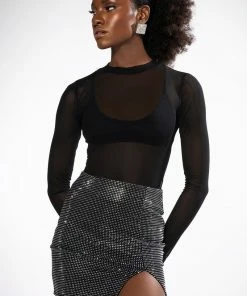 MAKE THE WORLD STOP RHINESTONE MINI SKIRT -FINESSE-shop make the world stop rhinestone mini skirt black 3 3 c1