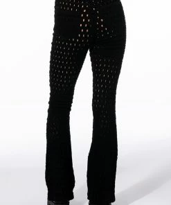 MAKE YOU WANT MORE DISTRESSED FLARE JEANS -FINESSE-shop make you want more distressed flare jeans black denim 6 6