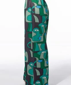 MEDUSA WIDE LEG SCUBA SWEATPANTS -FINESSE-shop medusa wide leg scuba sweatpants green multi 5 5