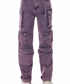 MELISSA CARGO PANTS -FINESSE-shop melissa cargo pants purple 5 5