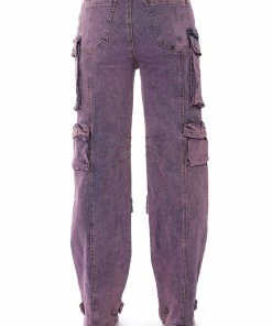 MELISSA CARGO PANTS -FINESSE-shop melissa cargo pants purple 7 7