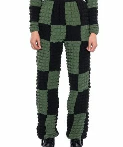 MET YOU IN SAN FRANCISCO COLORBLOCK PUFF WIDE LEG PANT