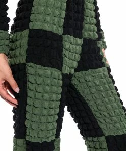 MET YOU IN SAN FRANCISCO COLORBLOCK PUFF WIDE LEG PANT -FINESSE-shop met you in san francisco colorblock puff wide leg pant olive 8 8