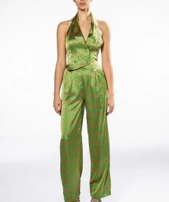 MINDING MY OWN WIDE LEG PANT 13 MINDING MY OWN WIDE LEG PANT -FINESSE-shop minding my own wide leg pant green multi 7 7 c1