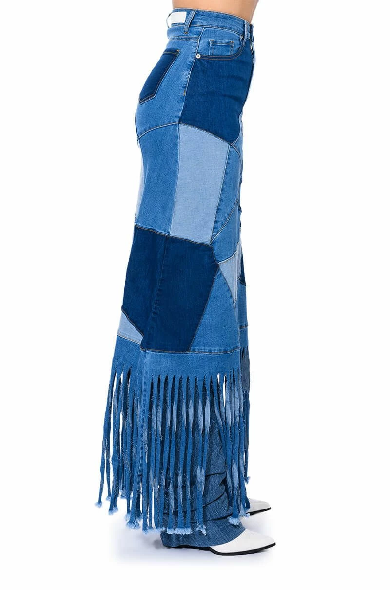 MIX 'N MATCH MAXI DENIM SKIRT 6 MIX 'N MATCH MAXI DENIM SKIRT - Image 6