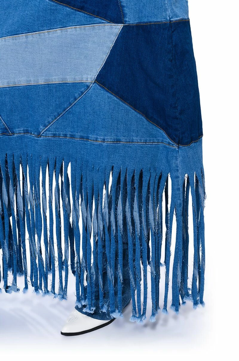 MIX 'N MATCH MAXI DENIM SKIRT 8 MIX 'N MATCH MAXI DENIM SKIRT - Image 8