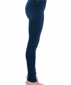 MODEL CALL HIGH RISE STRETCHY SKINNY JEANS -FINESSE-shop model call high rise stretchy skinny jeans dark blue 6 6