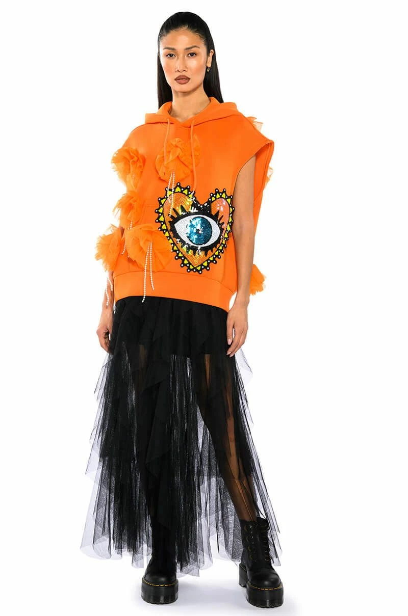 MODERN ROYALTY LAYERED MESH MAXI SKIRT 4 MODERN ROYALTY LAYERED MESH MAXI SKIRT - Image 4