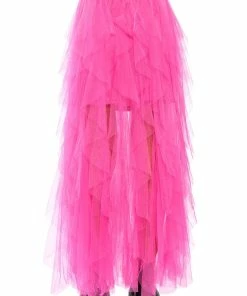 MODERN ROYALTY LAYERED MESH MAXI SKIRT -FINESSE-shop modern royalty layered mesh maxi skirt pink 6 6