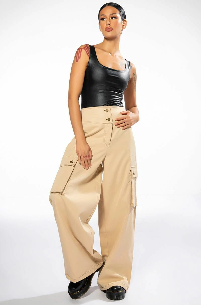 MONEY WIDE LEG CARGO PANTS 2 MONEY WIDE LEG CARGO PANTS - Image 2