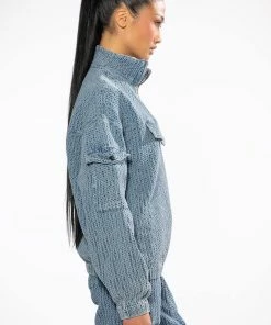 MONTE COZY POCKET DETAIL HALF ZIP SWEATSHIRT -FINESSE-shop monte cozy pocket detail half zip sweatshirt light blue 5 5