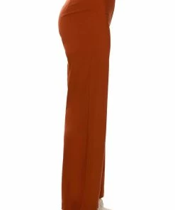 MOST LIKELY TO DREAM BIG HIGH WAISTED PANTS -FINESSE-shop most likely to dream big high waisted pants rust 6 6