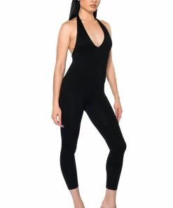MY EVERYDAY HALTER JUMPSUIT -FINESSE-shop my everyday halter jumpsuit black 4 4