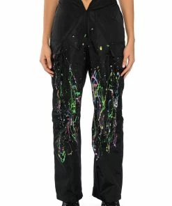 MY TIME PAINTED WIDE LEG PANTS