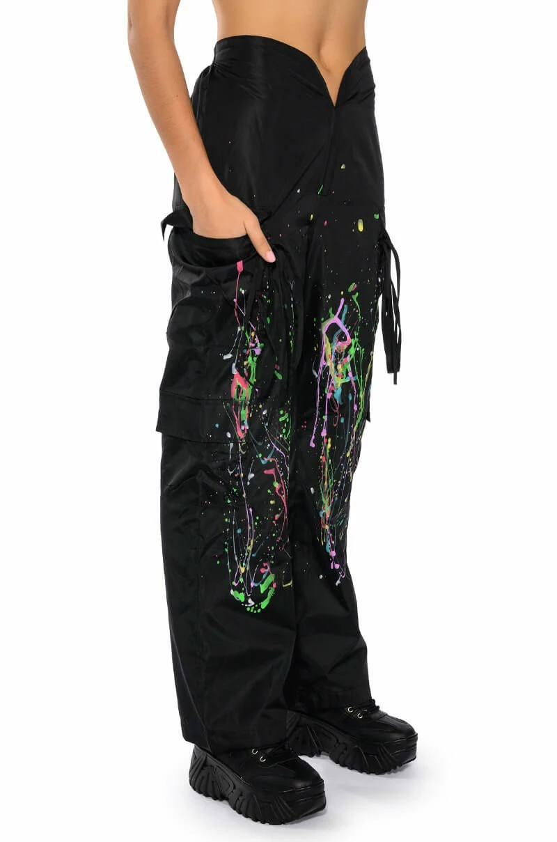 MY TIME PAINTED WIDE LEG PANTS 2 MY TIME PAINTED WIDE LEG PANTS - Image 2