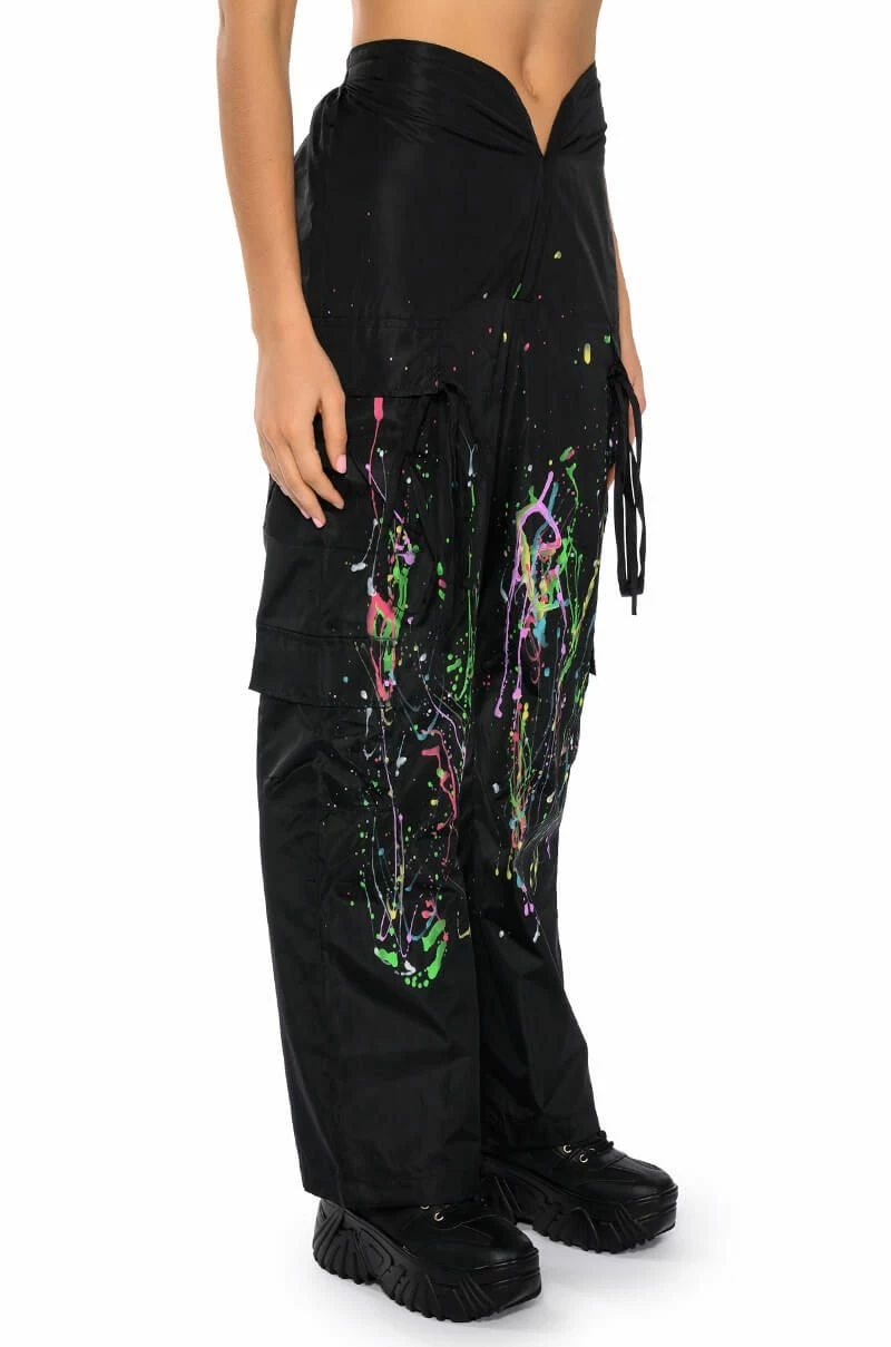 MY TIME PAINTED WIDE LEG PANTS 3 MY TIME PAINTED WIDE LEG PANTS - Image 3
