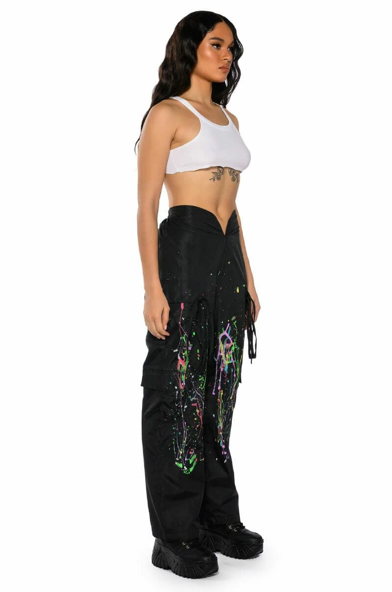 MY TIME PAINTED WIDE LEG PANTS 5 MY TIME PAINTED WIDE LEG PANTS - Image 5