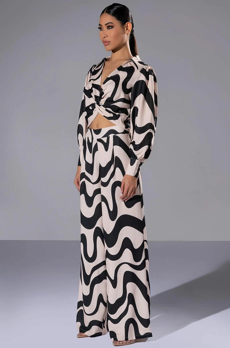 MYSTICAL WAYS WAVY PALAZZO PANT 3 MYSTICAL WAYS WAVY PALAZZO PANT - Image 3