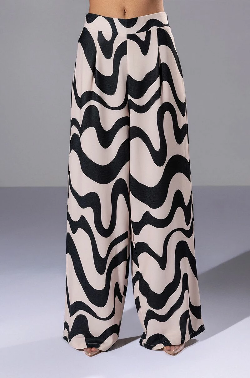 MYSTICAL WAYS WAVY PALAZZO PANT 4 MYSTICAL WAYS WAVY PALAZZO PANT - Image 4