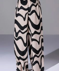 MYSTICAL WAYS WAVY PALAZZO PANT 12 MYSTICAL WAYS WAVY PALAZZO PANT -FINESSE-shop mystical ways wavy palazzo pant black white 6 6