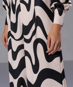 MYSTICAL WAYS WAVY PALAZZO PANT 13 MYSTICAL WAYS WAVY PALAZZO PANT -FINESSE-shop mystical ways wavy palazzo pant black white 7 7